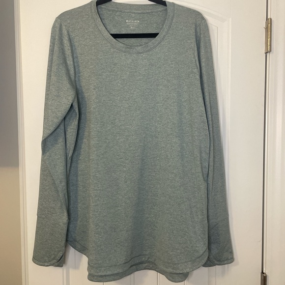Athleta Tops - Athleta Uptempo Athletic Top Women’s XL Tall Gray Blue